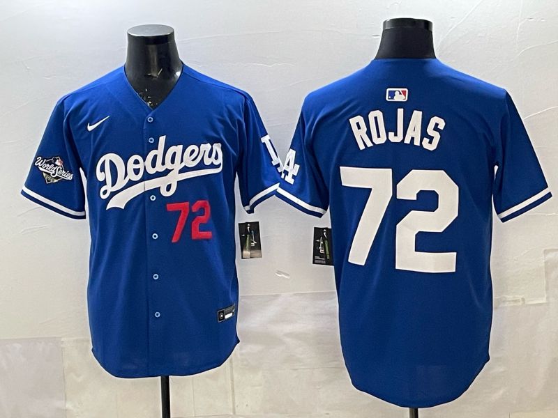 Men 2025 Los Angeles Dodgers #72 Rojas Blue Game Nike MLB Jersey style 007->los angeles dodgers->MLB Jersey